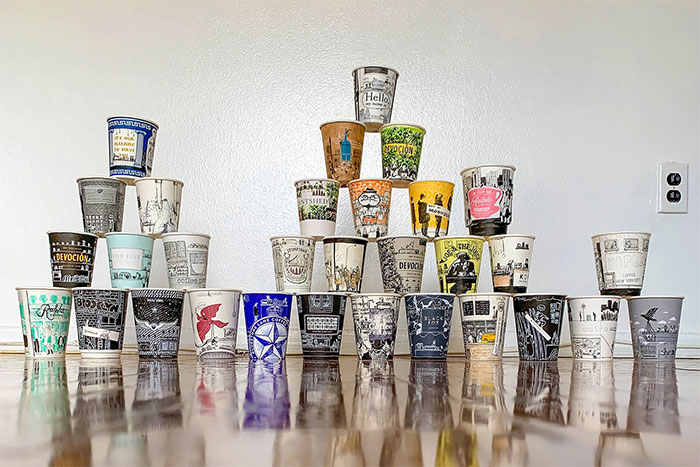 انواع لیوان کاغذی بر اساس طرح